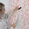 Tempaper Watercolor Leaves Peel and Stick Wallpaper Rosewater